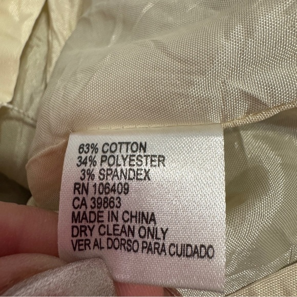 Cremieux Navy & White Striped Ruffle Mini Dress | Size 10 - Picture 6 of 8